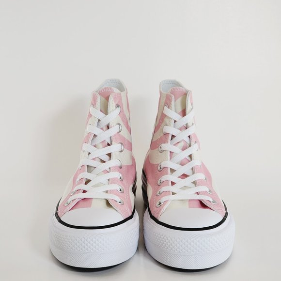 Converse CTAS Hi Lift Sunrise Pink Canvas Women's Platform Sneakers A10008C NWT - Picture 6 of 6